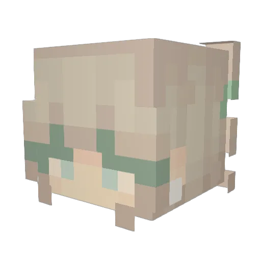 TheRealMrsSalad Minecraft avatar head, 3D render