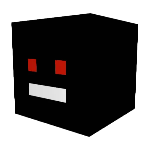 TheRealNackers Minecraft avatar head, 3D render