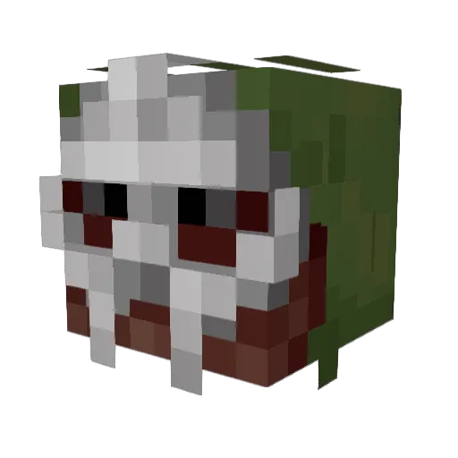 TheRealNaterial Minecraft avatar head, 3D render