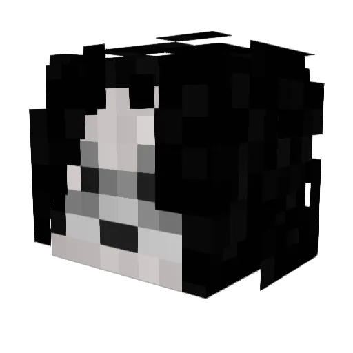 TheRealNecro Minecraft avatar head, 3D render