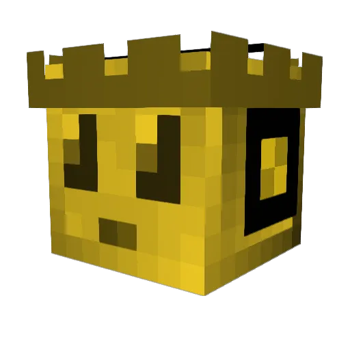 TheRealNerfKing Minecraft avatar head, 3D render