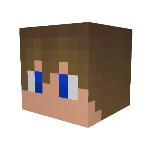 TheRealNoNiX Minecraft avatar head, 3D render