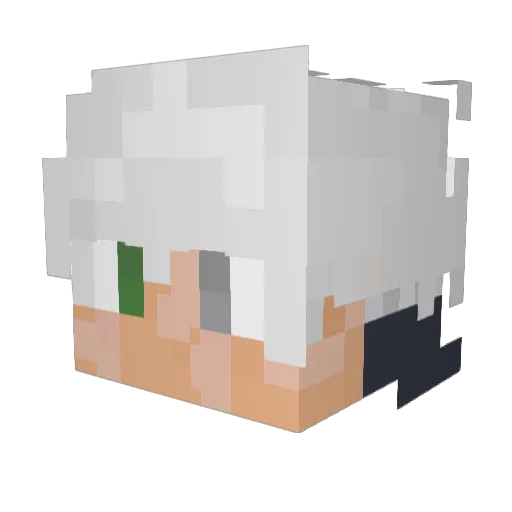 TheRealNovelist Minecraft avatar head, 3D render