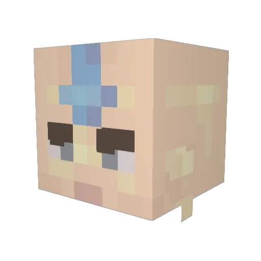TheRealObiWan Minecraft avatar head, 3D render