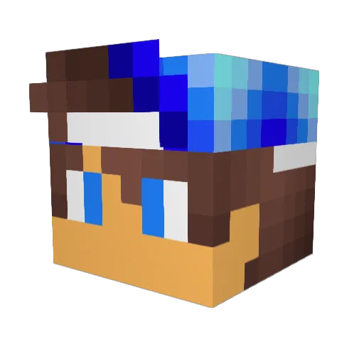 TheRealOneMartin Minecraft avatar head, 3D render