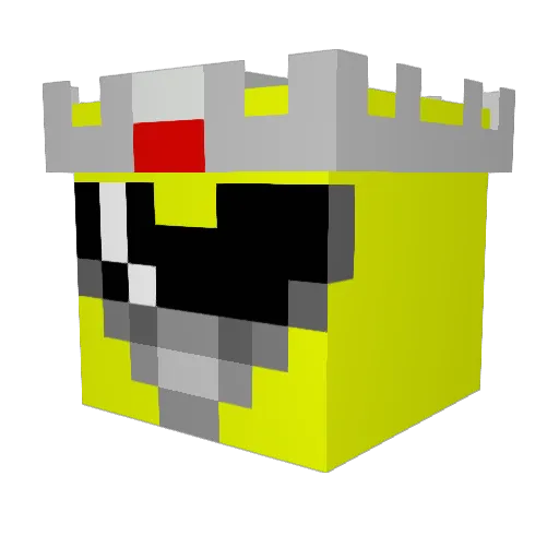 TheRealPanda_ Minecraft avatar head, 3D render