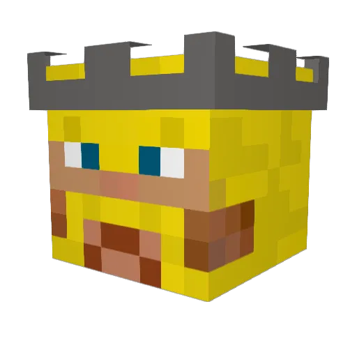 TheRealPipopimi Minecraft avatar head, 3D render
