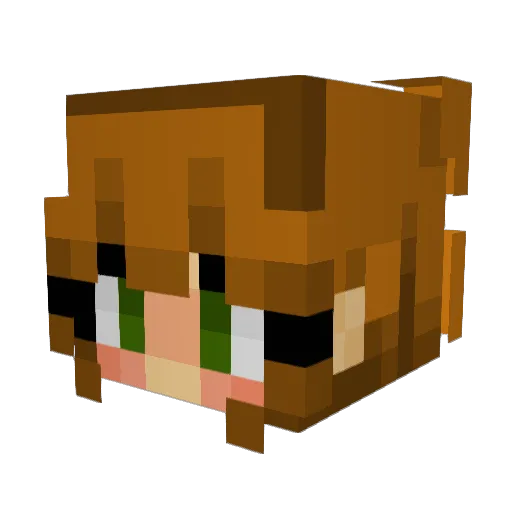 TheRealPixieG Minecraft avatar head, 3D render