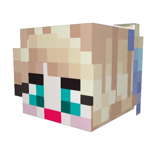 TheRealPogno Minecraft avatar head, 3D render