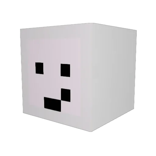 TheRealRSK Minecraft avatar head, 3D render