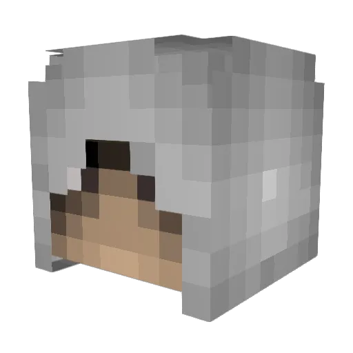 TheRealRazgriz Minecraft avatar head, 3D render