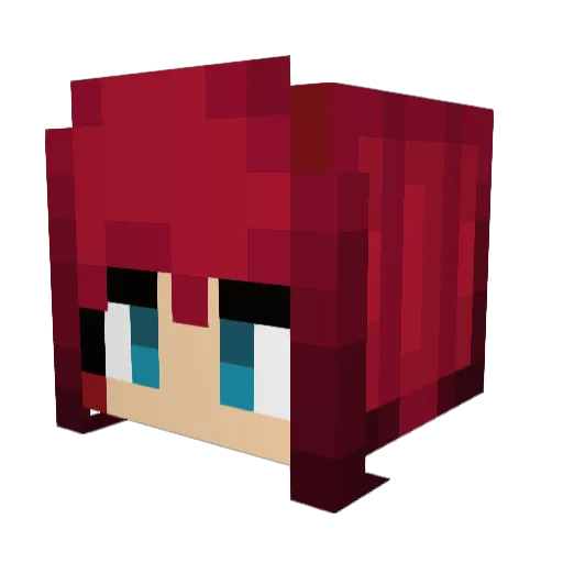 TheRealRias Minecraft avatar head, 3D render