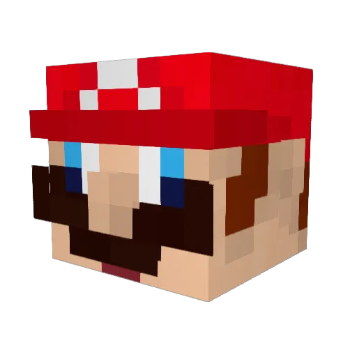 TheRealRiot00 Minecraft avatar head, 3D render