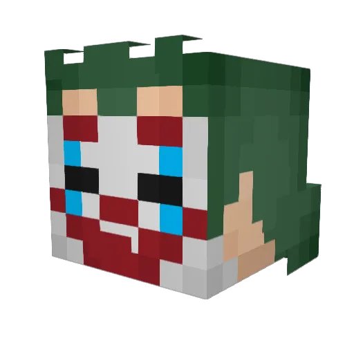 TheRealRyumaYT Minecraft avatar head, 3D render