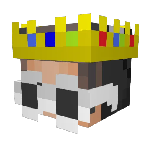 TheRealSamuel Minecraft avatar head, 3D render