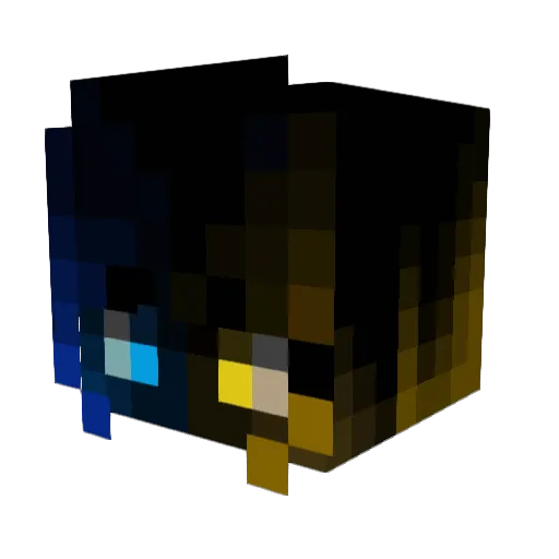 TheRealSat Minecraft avatar head, 3D render