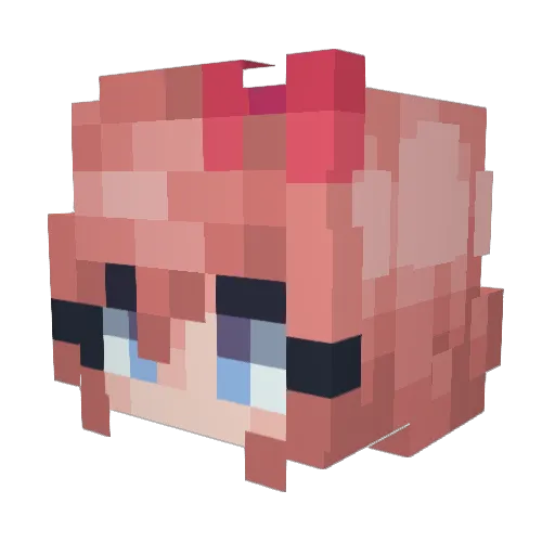 TheRealSayori13 Minecraft avatar head, 3D render