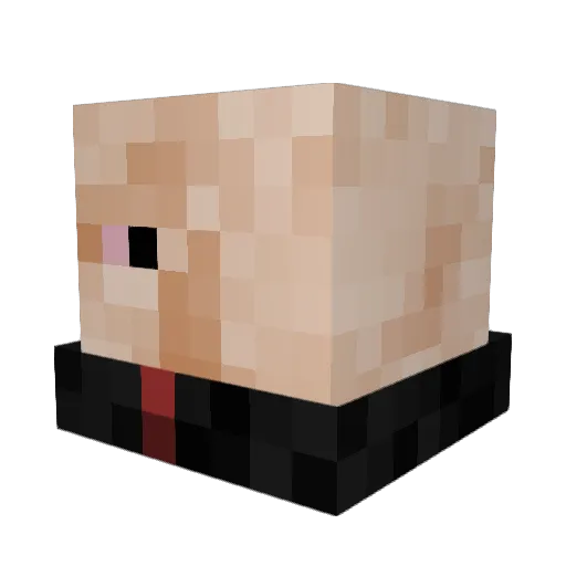 TheRealSeymour Minecraft avatar head, 3D render