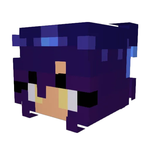 TheRealSkye Minecraft avatar head, 3D render
