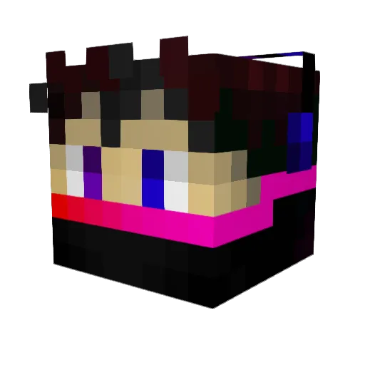 TheRealSmoke Minecraft avatar head, 3D render