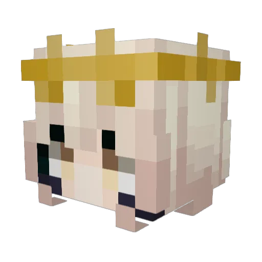 TheRealSoda_ Minecraft avatar head, 3D render