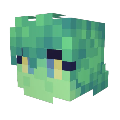 TheRealSpood Minecraft avatar head, 3D render