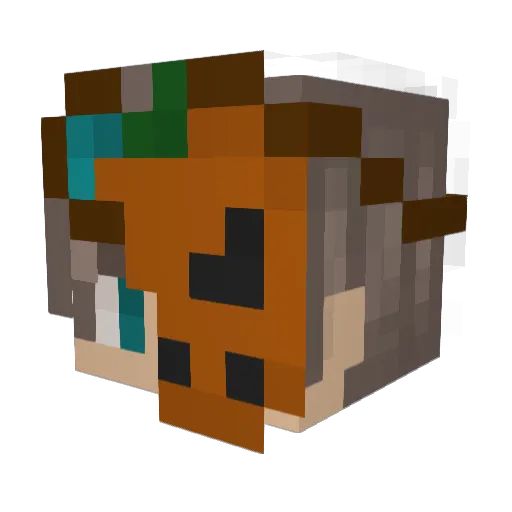 TheRealSpryzen Minecraft avatar head, 3D render
