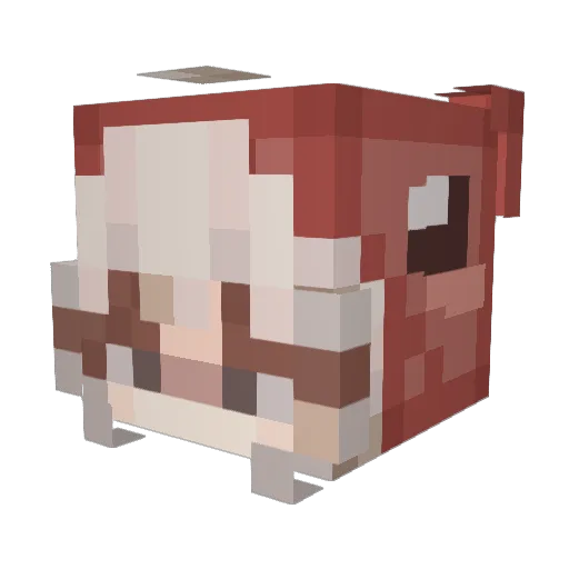 TheRealStelli88 Minecraft avatar head, 3D render