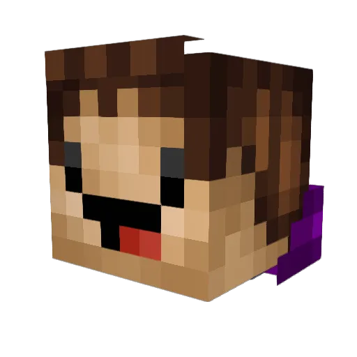 TheRealThaniel Minecraft avatar head, 3D render
