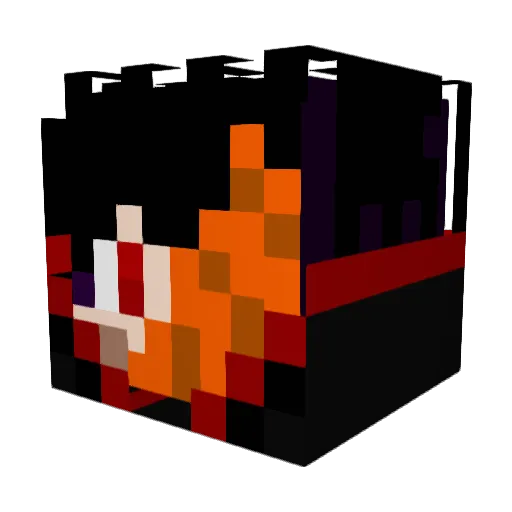 TheRealTiz Minecraft avatar head, 3D render
