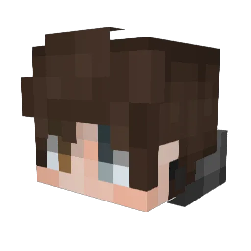 TheRealTorte Minecraft avatar head, 3D render