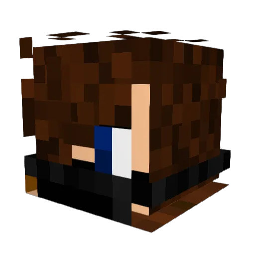 TheRealTryHard Minecraft avatar head, 3D render
