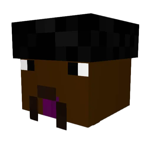 TheRealTwaz Minecraft avatar head, 3D render