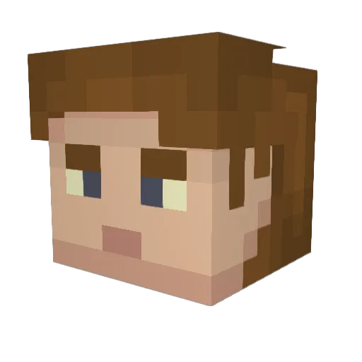TheRealUncJoe Minecraft avatar head, 3D render