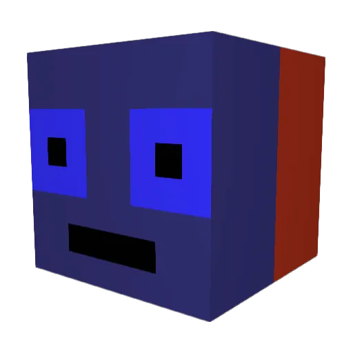 TheRealVIP Minecraft avatar head, 3D render