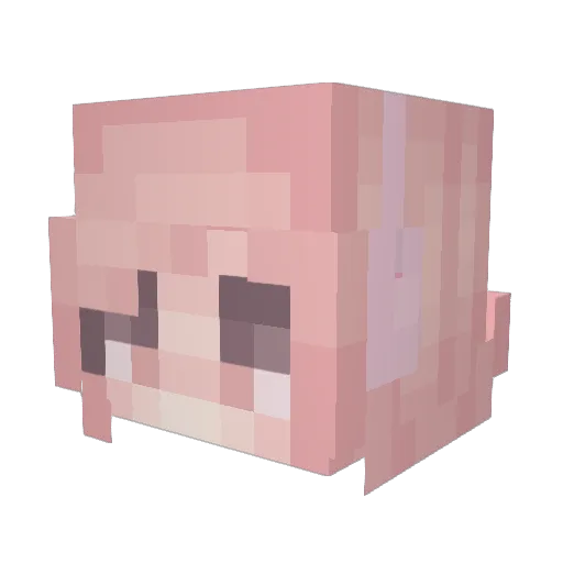 TheRealValasco Minecraft avatar head, 3D render