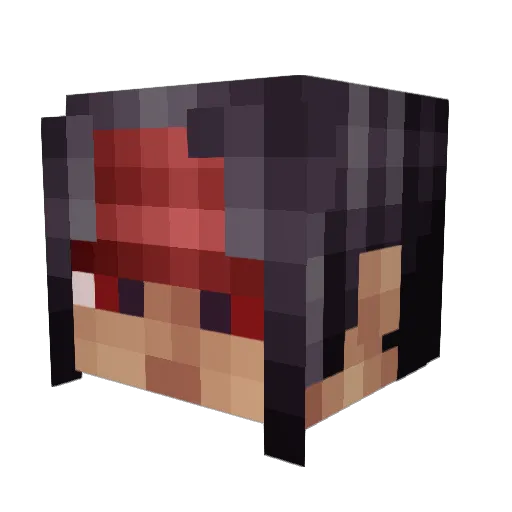 TheRealVincent37 Minecraft avatar head, 3D render