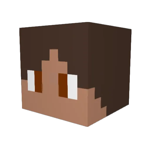 TheRealVito Minecraft avatar head, 3D render