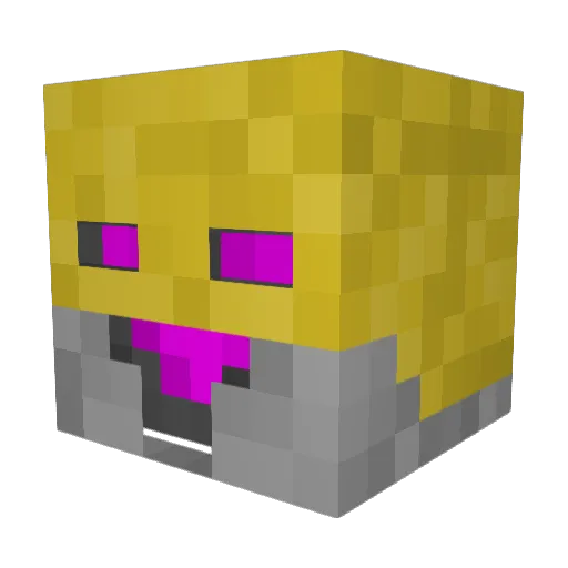 TheRealWarForged Minecraft avatar head, 3D render