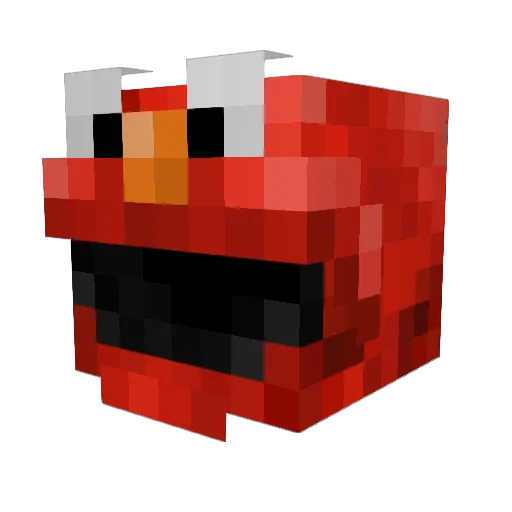 TheRealWhizBorn Minecraft avatar head, 3D render