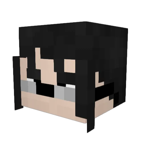 TheRealWoodMan Minecraft avatar head, 3D render