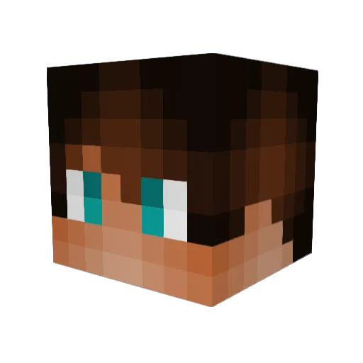TheRealZago Minecraft avatar head, 3D render