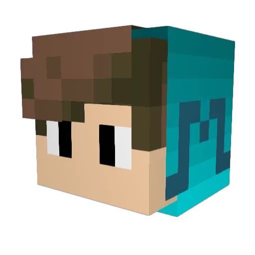 TheRealZainul_ Minecraft avatar head, 3D render