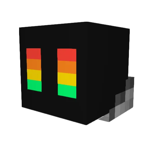 TheRealZip Minecraft avatar head, 3D render
