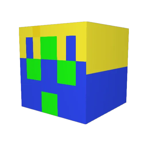 TheReal_CHOPCHOP Minecraft avatar head, 3D render
