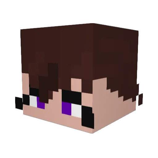 TheReal_Dust Minecraft avatar head, 3D render