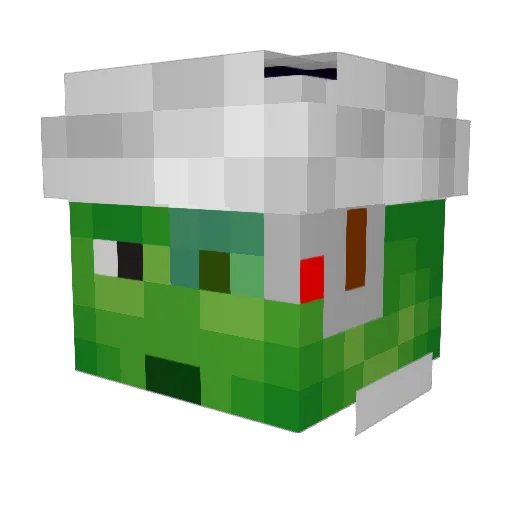 TheRealjFire Minecraft avatar head, 3D render