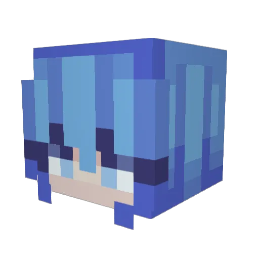 TheRedDoughnut Minecraft avatar head, 3D render