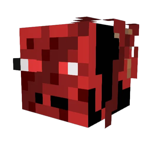 TheRedEngineer Minecraft avatar head, 3D render