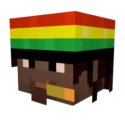 TheRedMonster692 Minecraft avatar head, 3D render